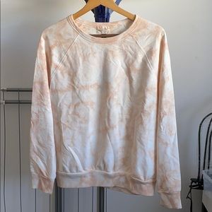Marble print sweatshirt